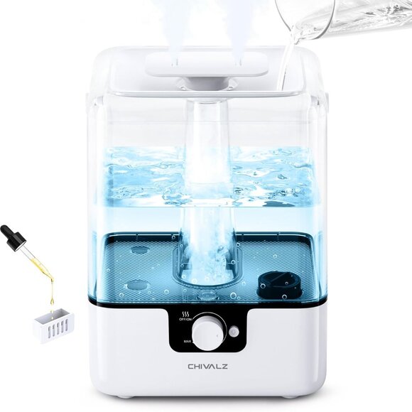 6L Humidifiers for Bedroom Large Room Home, Cool Mist Top Fill Humidifiers for B